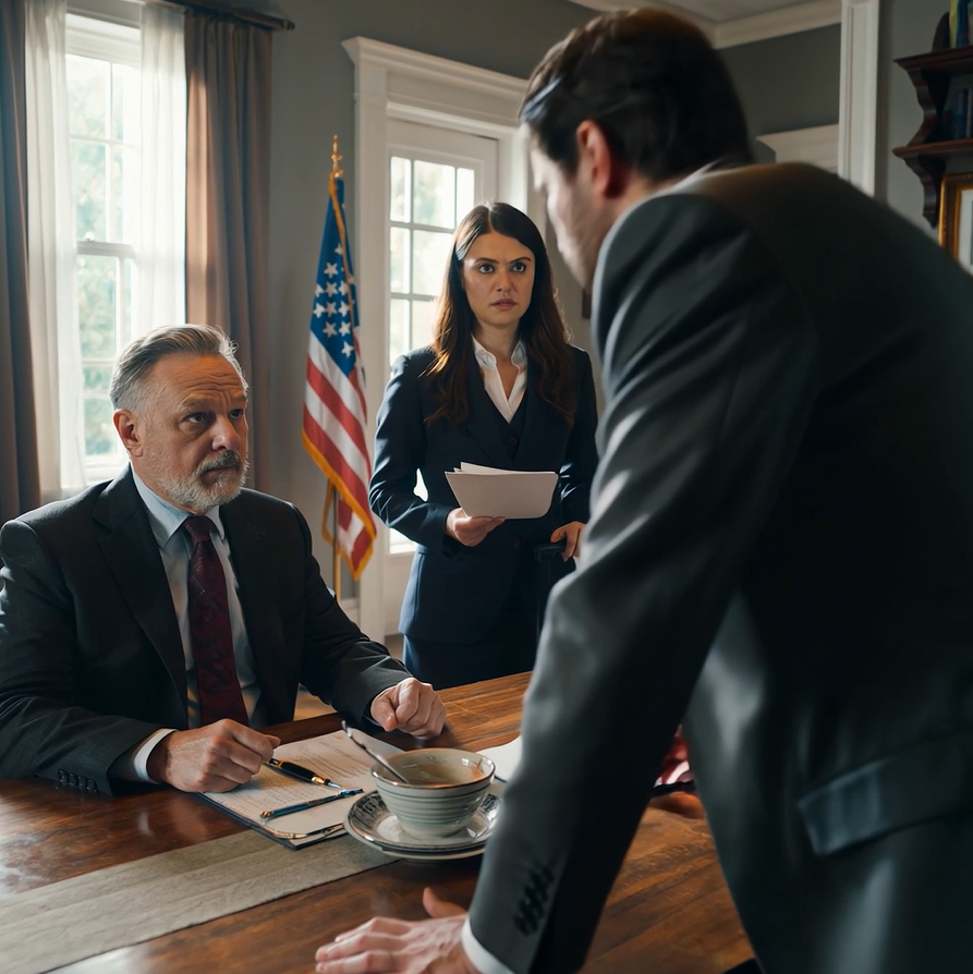 While I was finally enjoying my first approved break in four years on a quiet Santorini terrace, my father-in-law—the CEO—called and snarled, “Do you think you deserve this? Taking vacations while others carry your weight?” “If laziness were a job title, you’d finally be qualified—don’t bother coming back.” I laughed, hung up, and clinked glasses with the stranger beside me—the CEO of our biggest rival. When I returned home, chaos followed… –