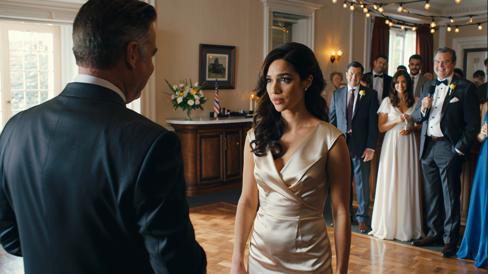 “Just an illiterate cleaner,” my brother said at his own wedding, smiling like he’d rehearsed the humiliation. My dad snickered beside him and called me “an empty-headed child,” like that was my official title in this family. They mocked my job and my whole life—right up until the billionaire guest turned toward me and spoke in Arabic: “Wait… aren’t you the language adviser for my three-billion-dollar project?!”