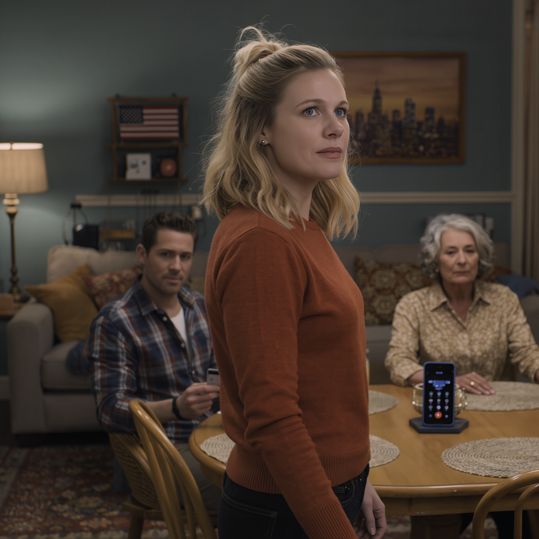 My husband told me I’d have to beg him even for my basic needs. ‘I’ve already frozen all your cards. You don’t have a single dollar of your own now — even your everyday personal expenses have to go through me.’ He gave a cold little laugh. My mother-in-law sat beside him and said quietly, “A little less comfort will make her behave.” An hour later, the bank called, and the look on her face suddenly changed…