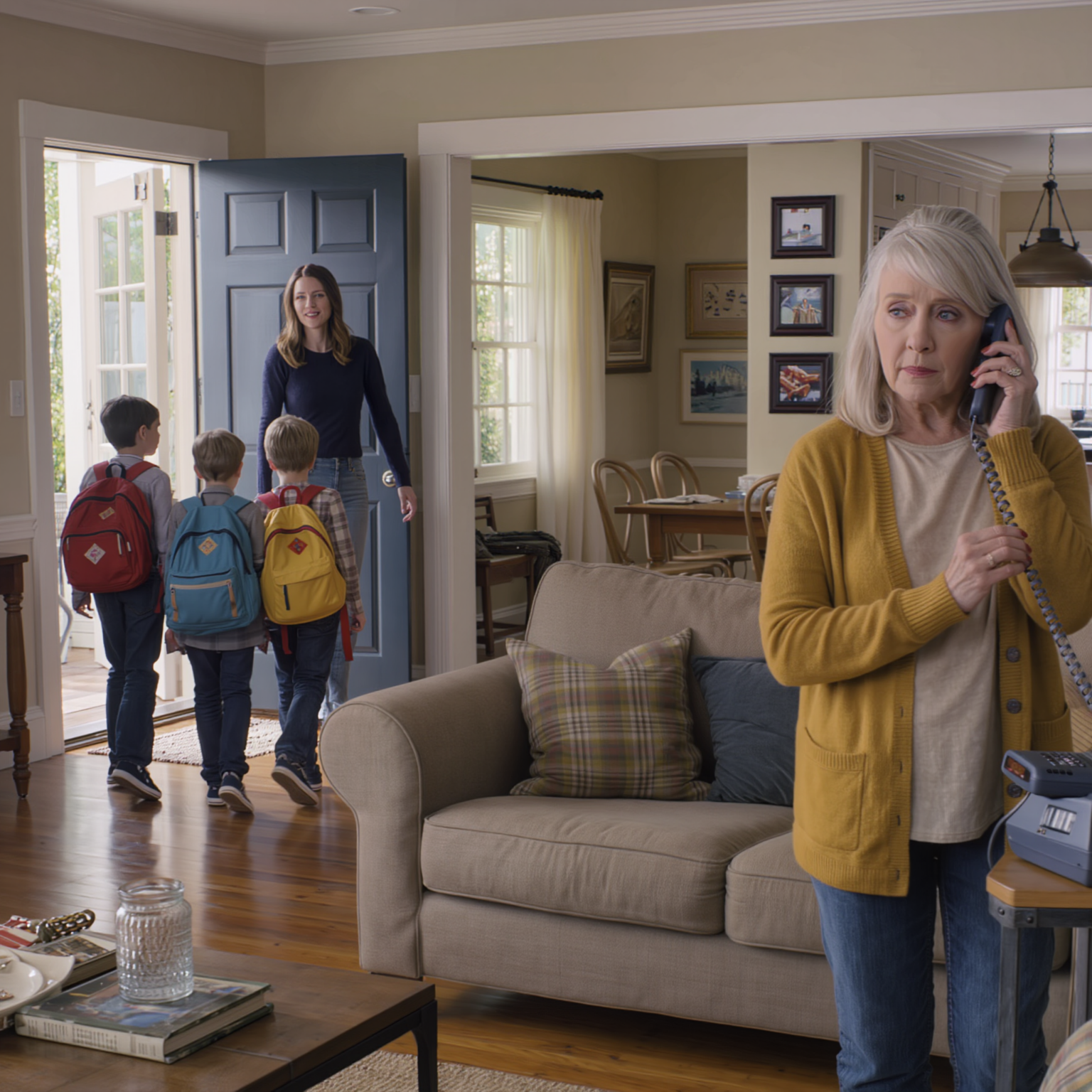 I had just retired when my daughter-in-law called and said bluntly, “I’m bringing the three kids over. You’re free now, so watch them for me while I travel.” I smiled, kept my voice calm, and ended the call. I didn’t argue. I didn’t lecture. I didn’t beg her to respect me. I simply made one quiet decision—practical, within my boundaries, and impossible for anyone to twist into a bigger scene later. When she came home from her trip, the moment she walked in, she froze… because the help she’d always assumed would be “there no matter what” wasn’t waiting for her anymore. And she had no idea what I was about to do next.