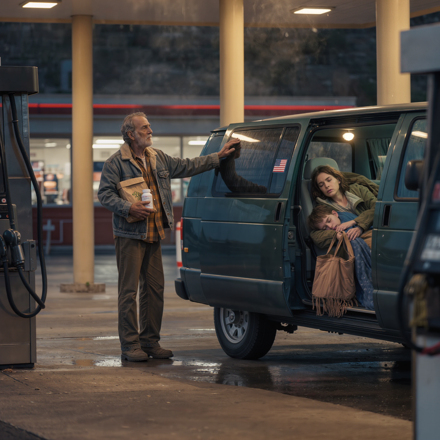 At the gas station, I saw my daughter sleeping in a van with her child. I asked, “Where is the apartment I bought for you?” She burst into tears and said, “My husband and my mother-in-law said I have no right to it and kicked me out.” I was furious. I said, “Get out and come with me now.”