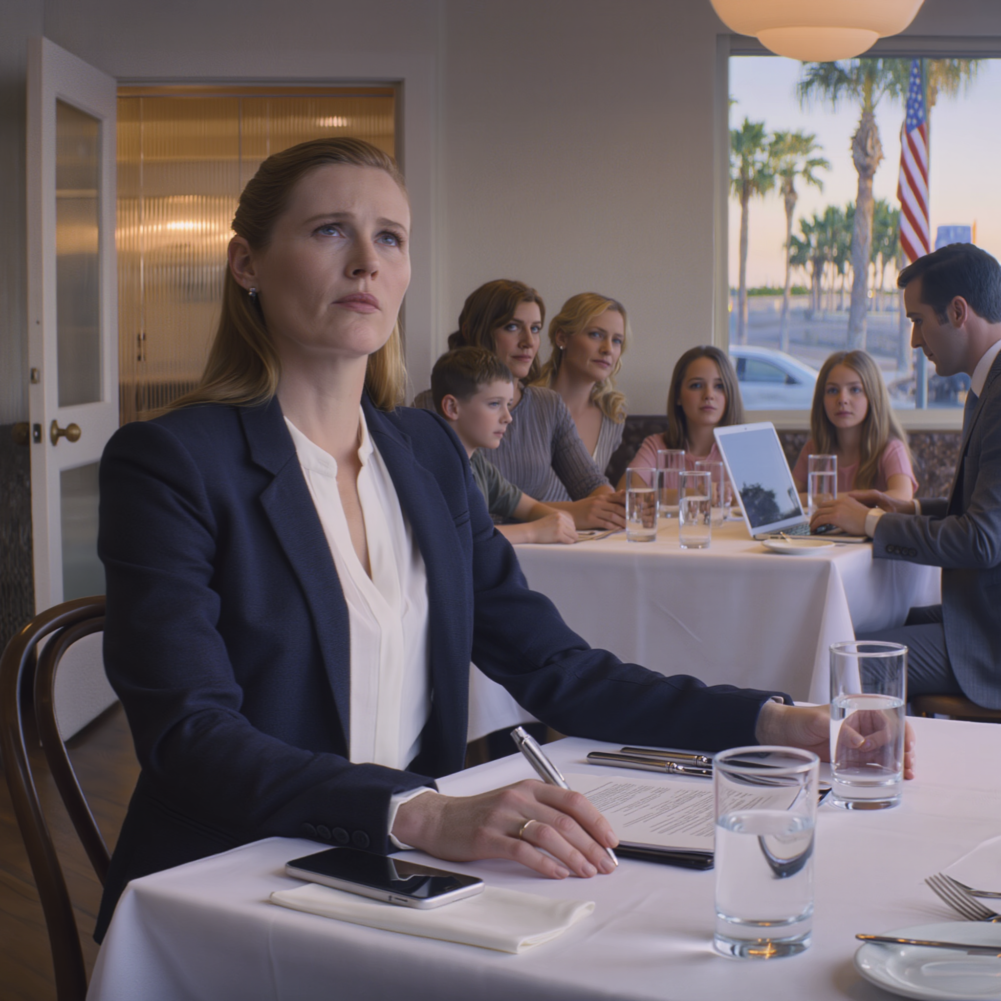 MY MOM CALLED IT “BRUNCH.” But the private room already had a contract on the table, a pen lined up like a trap, and a lawyer staring at me instead of a menu.