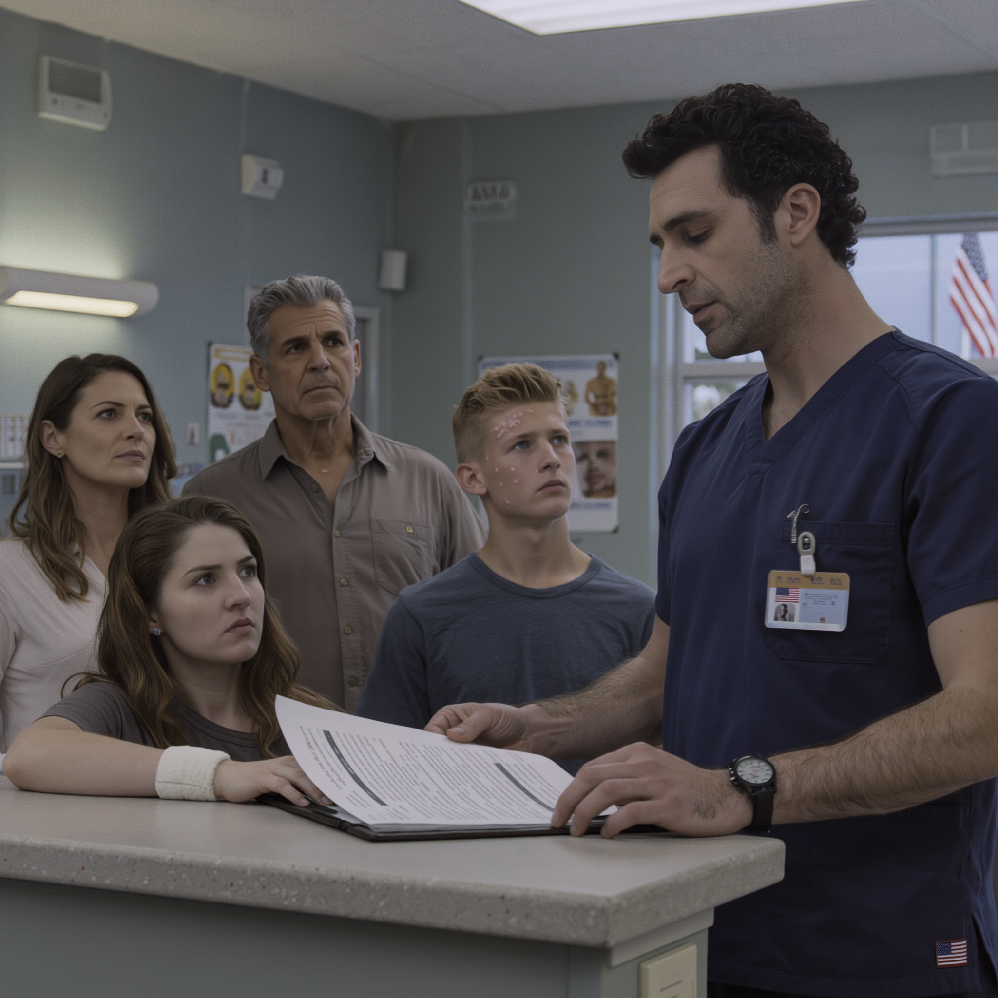 My older brother turned our weekend soccer ritual into a “toughness test”—scraped knees, hidden bruises, a wrist wrapped tight—while my parents just laughed, “Boys play rough, toughen up.” I stayed quiet until the day the doctor studied our lab results and summoned the whole family back. One abnormal line on that report was enough to strip the ‘golden boy’ of every excuse…