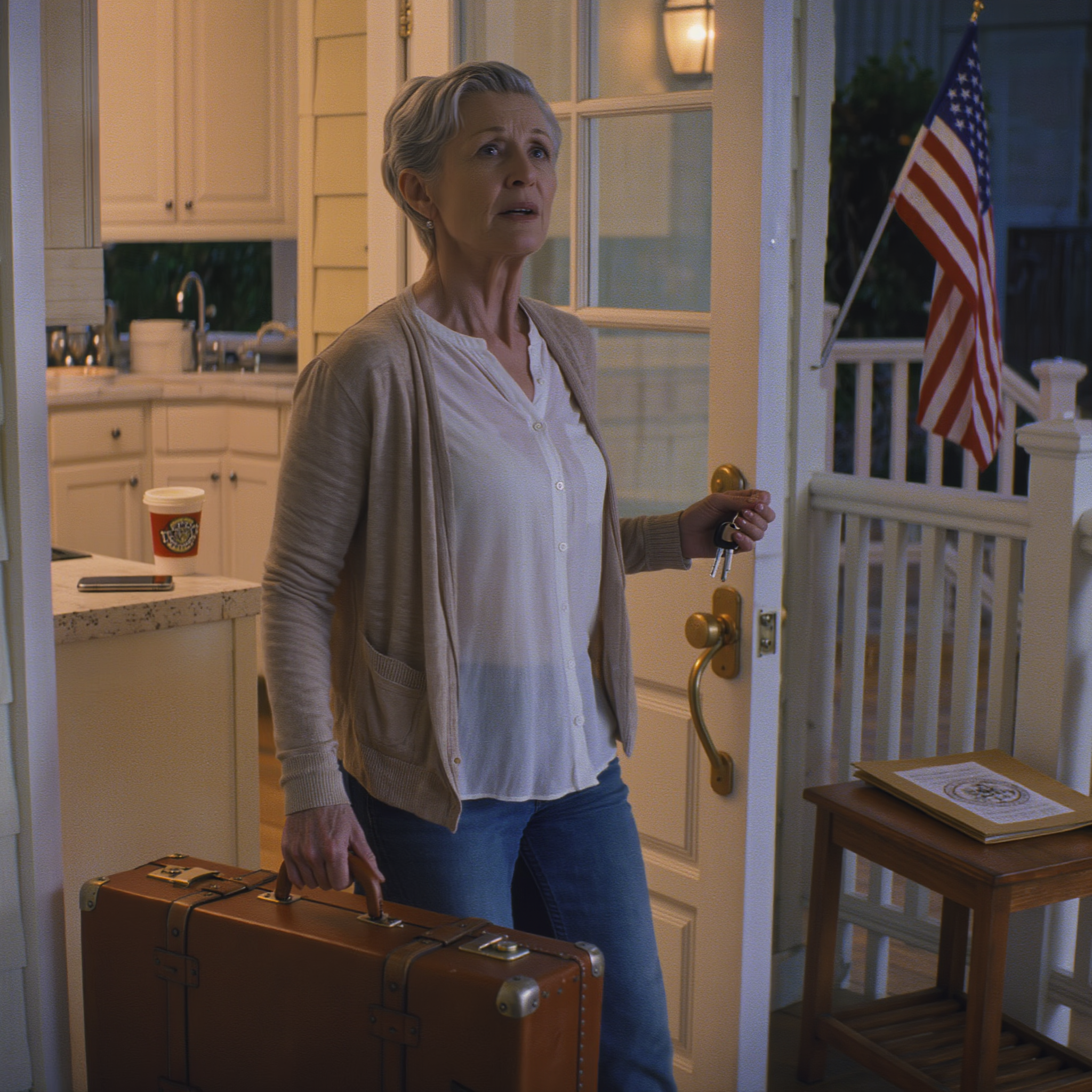 My Daughter-in-Law Celebrated Her Promotion Without Inviting Me—Then Texted, “Heat the Leftovers.” I Replied “Okay,” Folded My Apron, and Quietly Packed a Suitcase, Because I’d Been Keeping Receipts, Dates, and One Unspoken Detail for Months. When They Came Home Laughing from the Summit Grill and Flipped on the Lights, the House Wasn’t Empty… but the thing waiting on the nightstand made every smile vanish.