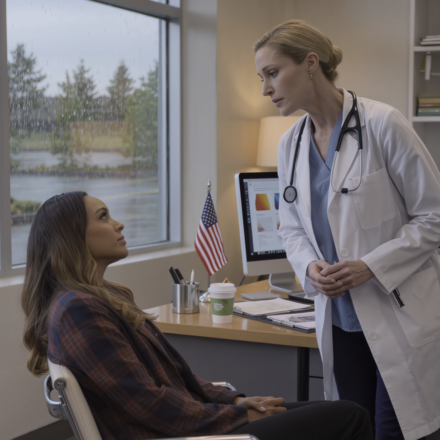 The doctor’s hands trembled as she pulled me into her private office, shut the blinds, and whispered, “Leave your house today—don’t tell your husband.” I thought it was just anemia until I saw one odd number on my lab report and remembered the morning smoothie he always watched me drink, smiling.