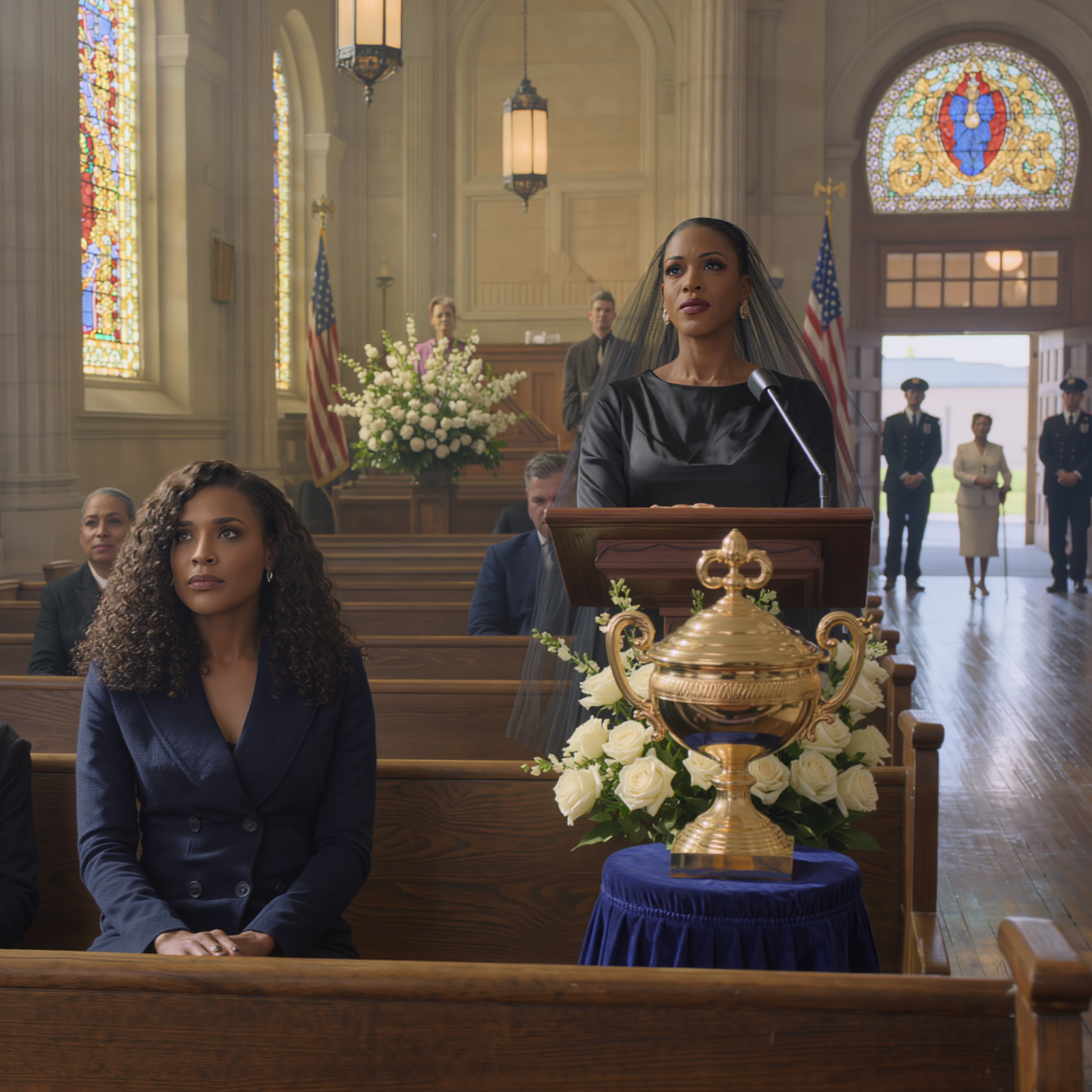 “My sister sobbed, ‘Mom passed last night—don’t come back, you get nothing,’ so I stayed quiet… because Mom was sipping tea beside me. By Friday, she’d staged a church “farewell,” posted a fundraiser, and tried to lock me out with one signature. I’m a forensic accountant. I don’t argue—I trace. And when the sanctuary doors opened, the truth walked in wearing white.”