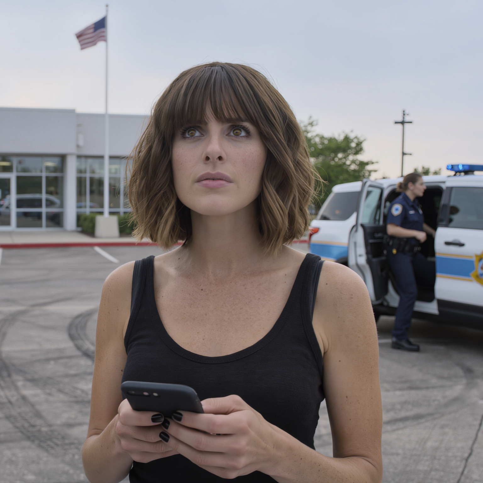 My brand-new car vanished overnight and my parents casually admitted, “We handed your spare key to your sister… she needed something dependable.” I stepped outside to an empty parking space, my new car gone like it had never existed. She’s already wrecked four cars in just a few years. I didn’t argue. I just said, “Okay… give me a minute.” Then I picked up my phone and called the police.