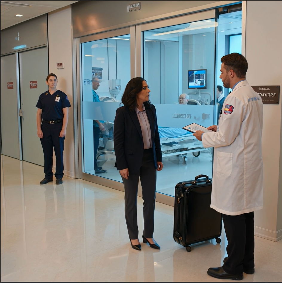 When My Stepmom Told The Doctor To “Let Him Go,” I Opened My Briefcase And Said, “No, You Don’t Decide That. I Do.” Ten Minutes Later, Security Was Escorting My Own Family Out Of My Dad’s VIP Room.