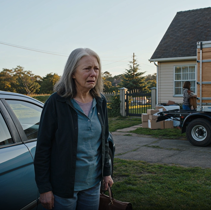 After a brutal week full of problems, I drove to my country house to rest. At the gate, I saw my daughter-in-law carrying my furniture out, and my son loading everything into a moving truck. I never expected such bold betrayal. Without saying a word, I calmly reached into my purse…