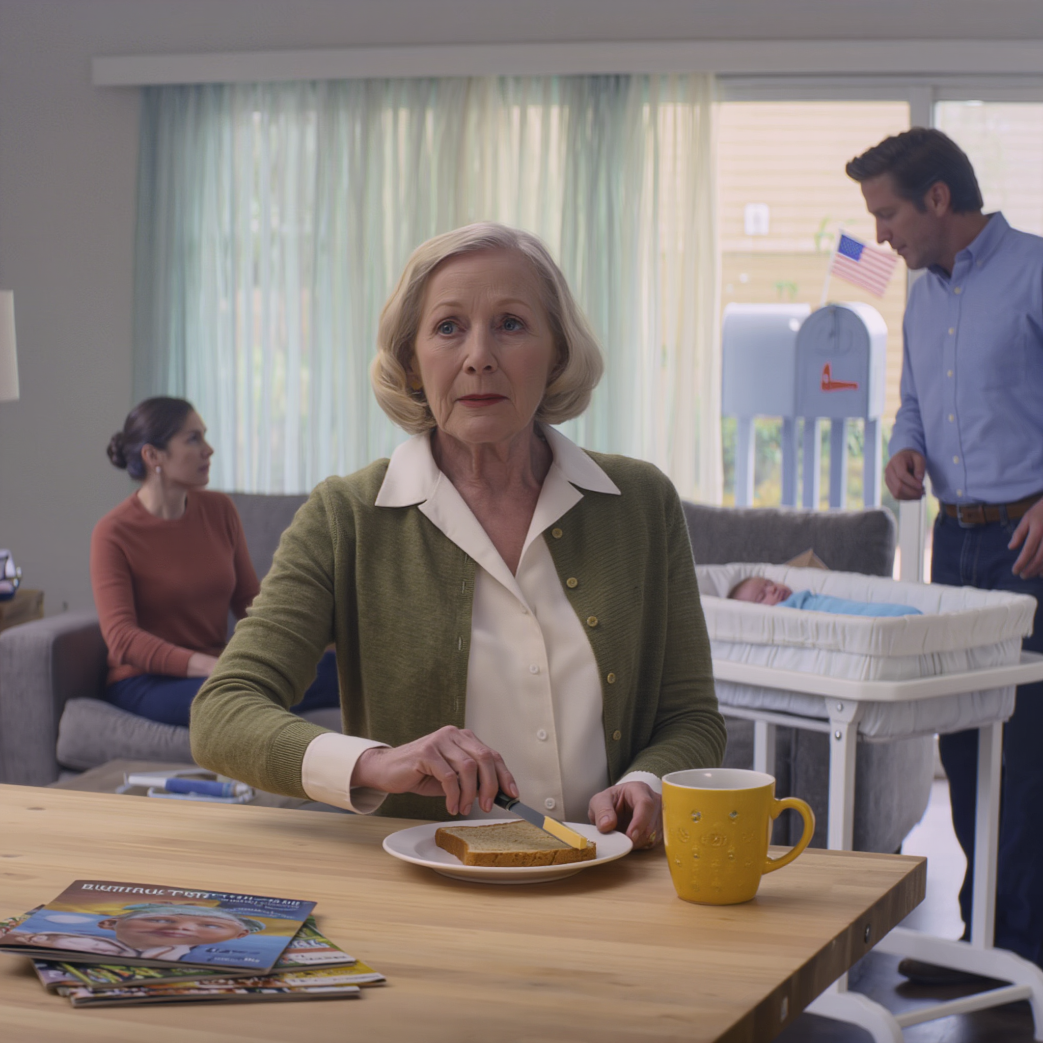 My daughter-in-law said to my son in a sweet voice, “I really need peace and quiet for myself and the baby… your mom needs to move out as soon as possible.” But when she said it bluntly right there in my living room, as if everything had already been decided, I just looked at her and replied calmly, “Honey… this is my house.” The room instantly fell into a thick silence—and from that moment on, everything shifted.