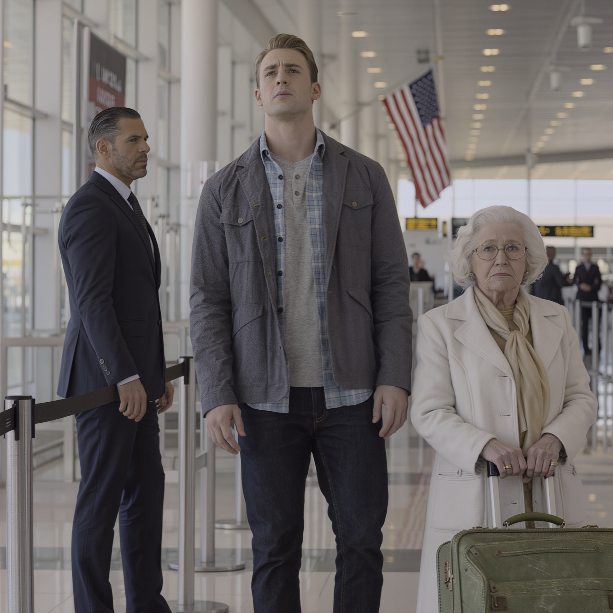 My grandma spent $30,000 to join our family’s Europe trip. But at the airport, my dad said, ‘I forgot your ticket—just go home.’ The way everyone avoided her eyes told me it wasn’t an accident. I stayed with her. Three weeks later, my parents came back—and the whole family froze, like they were holding their breath, when they saw me standing beside a man. Because…