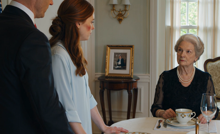 My husband slapped me in front of his mother—then she set her teacup down, stared him into silence, and asked a question that made the whole room change temperature.