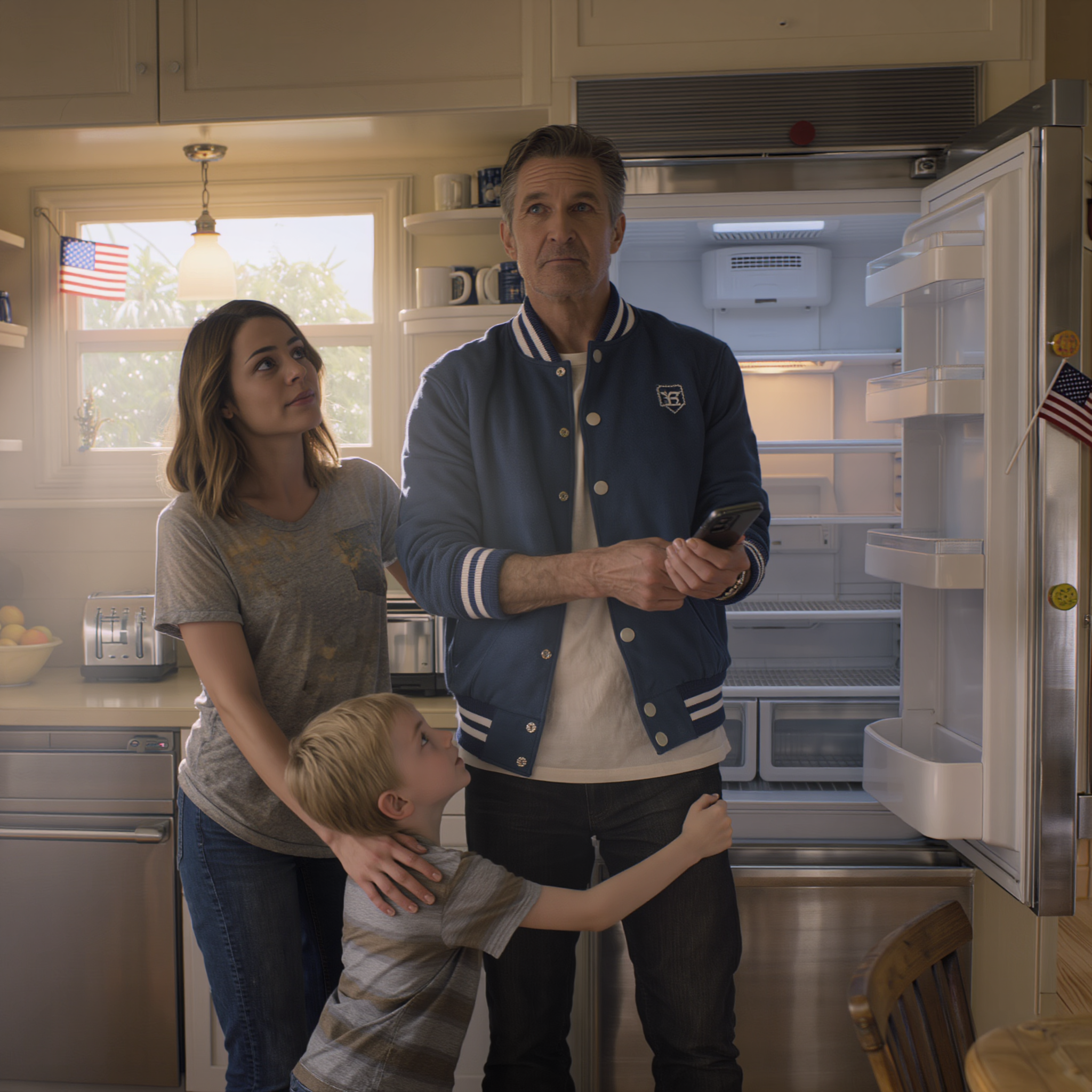 Dad came to pick up my son for the weekend. He opened the fridge and saw it was completely empty. Stunned, he asked, ‘You earn three thousand dollars a month, so why is your child hungry?’ Before I could open my mouth, my husband stepped out, full of pride, and said, ‘I gave all of her salary to my mother.’ Dad silently took off his jacket. That sentence from my husband changed everything. News MC — 15/11/2025 · 0 Comment