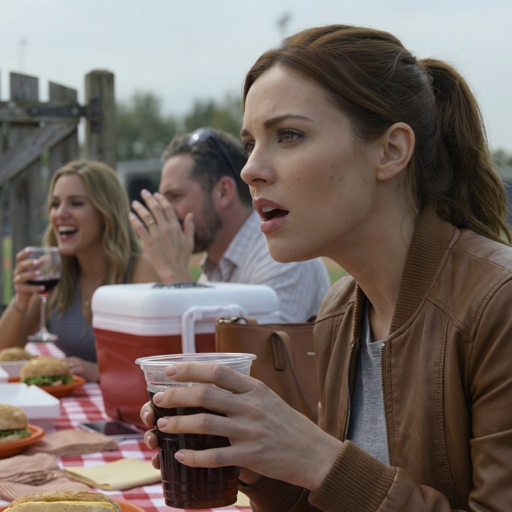 During a family picnic at a suburban park, my sister tapped her wine glass: “A toast to the one who always shows up—broke, desperate, still trying to prove herself!” My parents laughed so hard they choked. I lifted my plastic cup of soda, answered with one sentence that froze the whole table, even the birds went quiet. I didn’t argue, just smiled and walked away… and that night I tapped a button in an app—by the next morning, my whole family started calling nonstop.