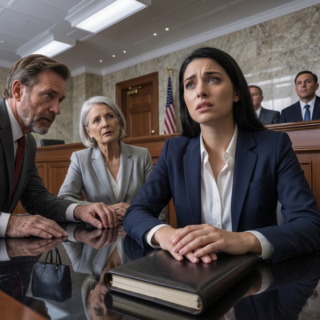 At the Los Angeles county courthouse, my TV-famous parents sat smiling like they’d already reclaimed what my grandfather left me, until the judge’s eyes landed on the worn leather journal in my bag and he murmured, “Wait… you’re her?”