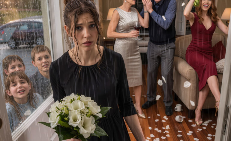 At my husband’s funeral, my parents texted, ‘Buy pizza on your way home. And please put family matters aside today. Friends will come.’ I stood by the grave, hugging my crying children, while my sister mocked me in the group chat. When I came home empty-handed, my mother held out her hand as if I had failed, my father grabbed my wrist as if he still had control over me. My sister laughed and kicked the funeral bouquet to the floor, petals flying everywhere, saying, ‘I knew you’d ruin it all.’ I was speechless. Then I whispered, ‘Enough.’ And for the first time in my life, they realized I had nothing left to ask for.