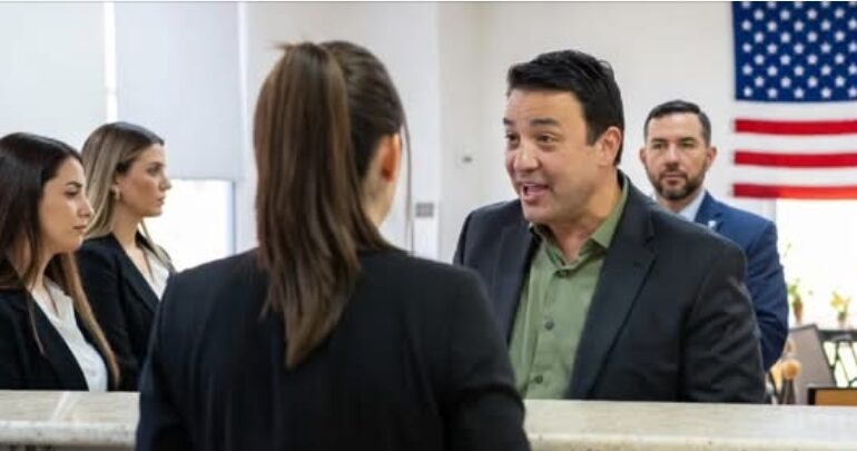 My brother-in-law called me a “beggar” in the middle of the bank, smirking when I asked to borrow $100 — I didn’t argue, I just stared straight at him in silence. That night I found my name had been erased from the paperwork and even my mother’s will, as if I had never existed. The next morning, I arrived at exactly 9:58, set my laptop on the table, opened the sealed envelope… then I clicked once and the room went dead silent.