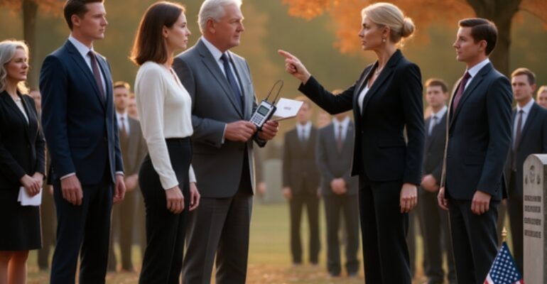 Dad’s Funeral Became A Circus When My Stepmother Announced I Wasn’t His Real Daughter. Family Gasped. The Lawyer Cleared His Throat: “Actually, He Left A DNA Test And A Letter. But First, Let Me Play This Recording He Made About Who Really Isn’t His Child.” HER FACE WENT WHITE