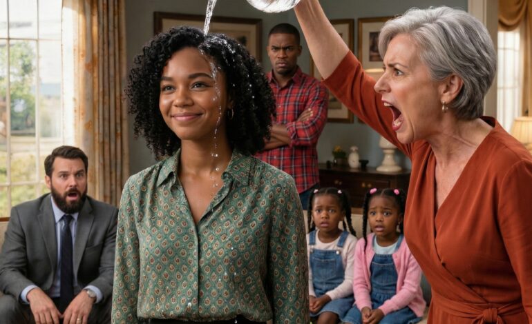 My stepmother splashed water in my face in front of everyone and screamed, “You’re not family!” I hadn’t even been invited to my own father’s birthday, but I just smiled and said, “You’ll regret that.” Moments later, when my dad’s billionaire investor walked through the door and called out my name, every single face in the room went pale — the silence was deafening..