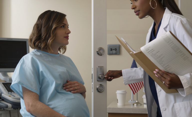 “Leave your husband today,” the doctor whispered, then locked the door — I laughed until she opened a folder and showed me the invoices