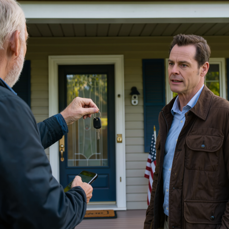 I came home from my trip. my key didn’t fit the lock. i called my son trevor: “what’s going on?” he said, “dad, the house is gone. it’s for your own good.” i smiled and hung up. then i texted my lawyer: “they took the bait. file everything now.”