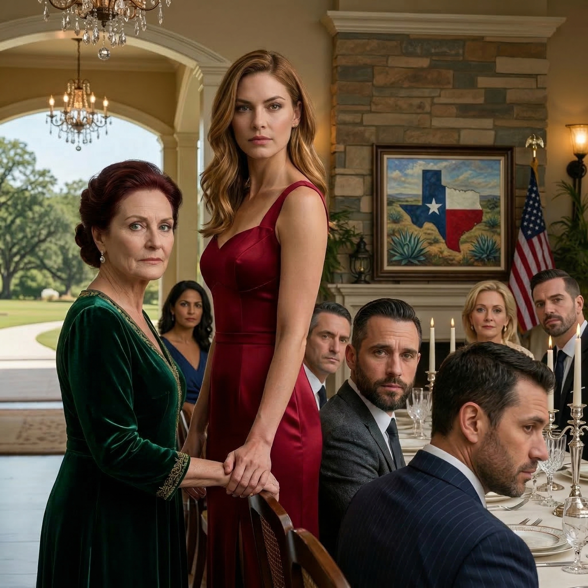 Vid min mans födelsedagsmottagning i högsamhället i förorten Dallas skickade han artigt “min äldre mamma att äta i köket som om hon anlitades help”right inför sina mäktiga gäster och hans statusbesatta mamma. Jag skrek inte. Jag grät inte. Jag reste mig, tog min mammas hand och började det enda draget som skulle avslöja vem som verkligen ägde hans framgång, hans hus och hans fläckfria bild.