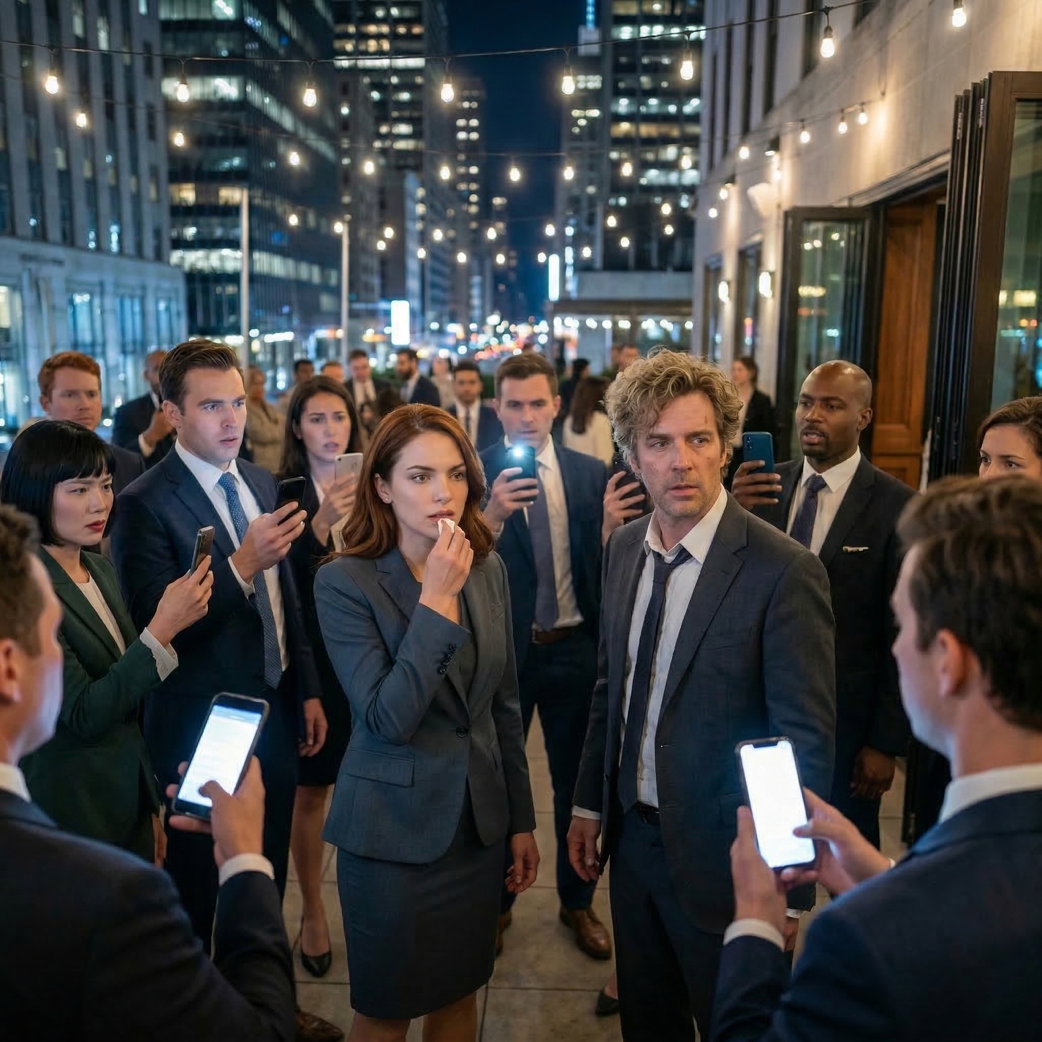 Min man tyckte att det var roligt att SLAP min mun inför sina medarbetare efter att jag gjort ett ofarligt skämt. Rummet tystnade. Han lutade sig in och väste, “Vet din plats.” Jag log långsamt, torkade blodet från min läpp och sa, “Du slog precis fel kvinna.” Vad han inte visste var att varje telefon i det rummet precis hade fångat ögonblicket hans karriär dog.