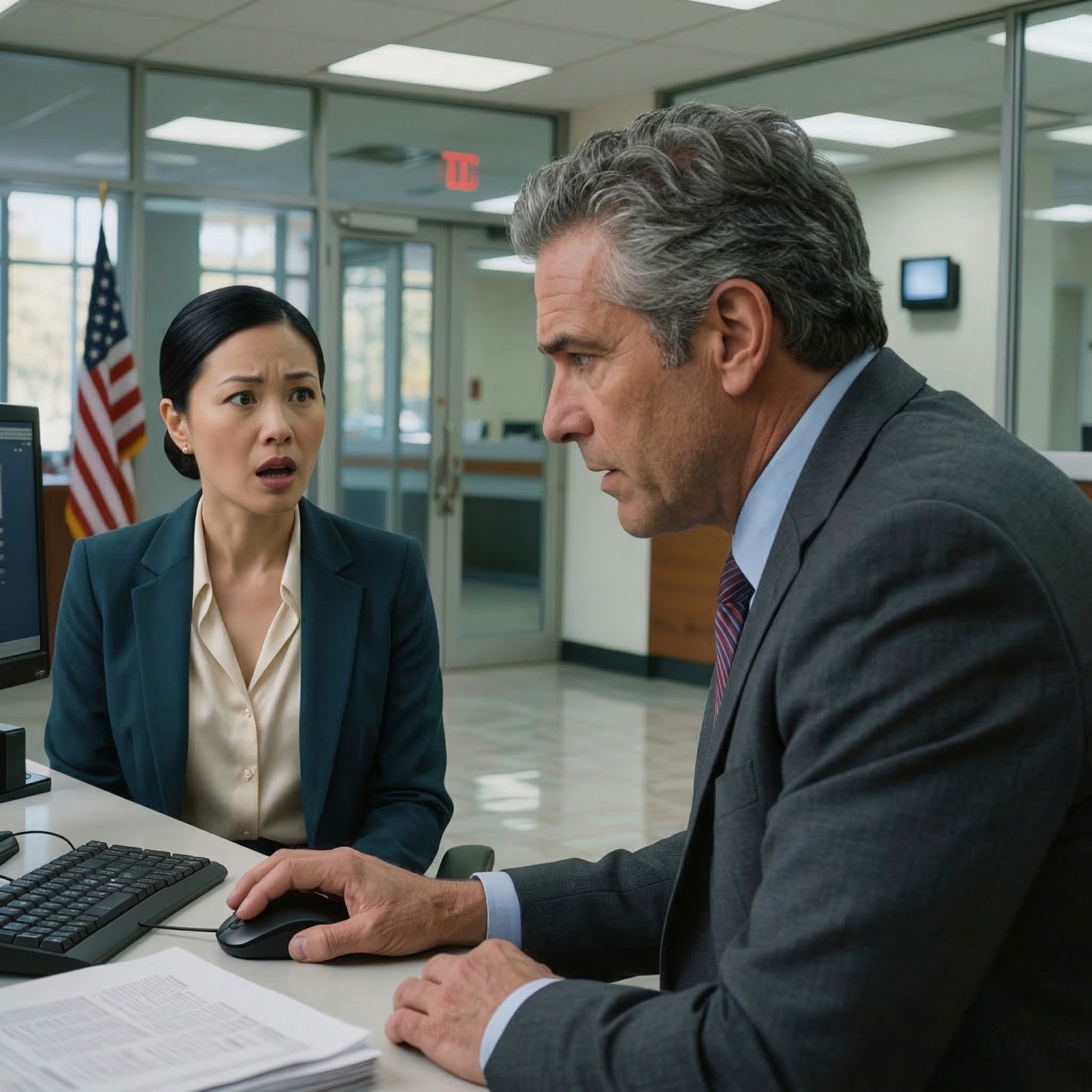 Jag var på jobbet när banken ringde: “Ditt strandhus refinansierades igår.” Jag blev kall när jag frågade, “De kunde göra det utan min tillåtelse?” Chefen svarade blankt: “Ja. Dina föräldrar är de som gjorde det.” Jag körde direkt till banken, tittade på filen och hörde honom rynka pannan: “Den här signaturen är inte rätt” — men det som fick honom att stoppa lånet på plats var något mycket värre.