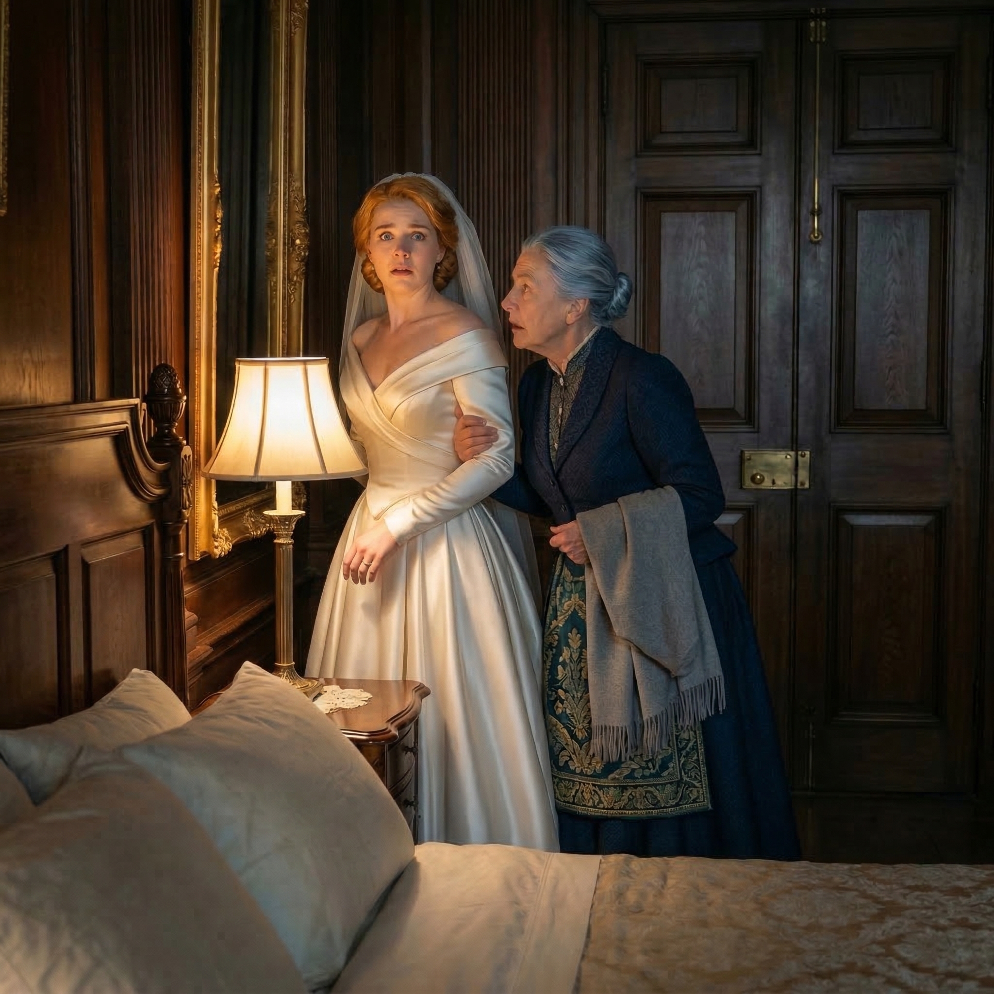 På min bröllopsnatt låste hushållerskan plötsligt dörren, tog tag i mig, sa, ‘Byt kläder och fly genom bakdörren. Skynda!’ Jag gjorde som hon sa, och det räddade mitt liv. Nästa dag…