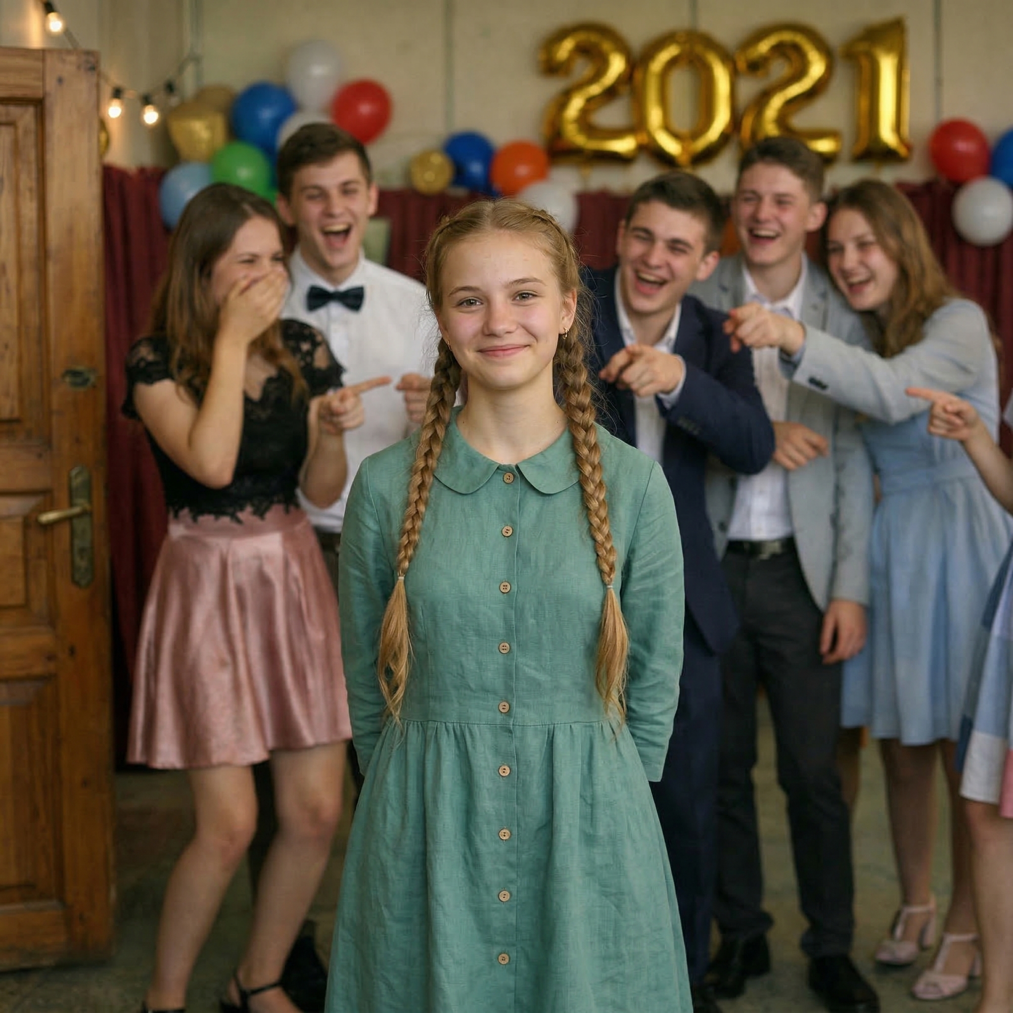 Jag anlände till examensceremonin i en enkel klänning som jag själv sydde av min avlidne fars gamla skjortor: mina klasskamrater skrattade åt mig tills jag steg fram till mikrofonen och sa det