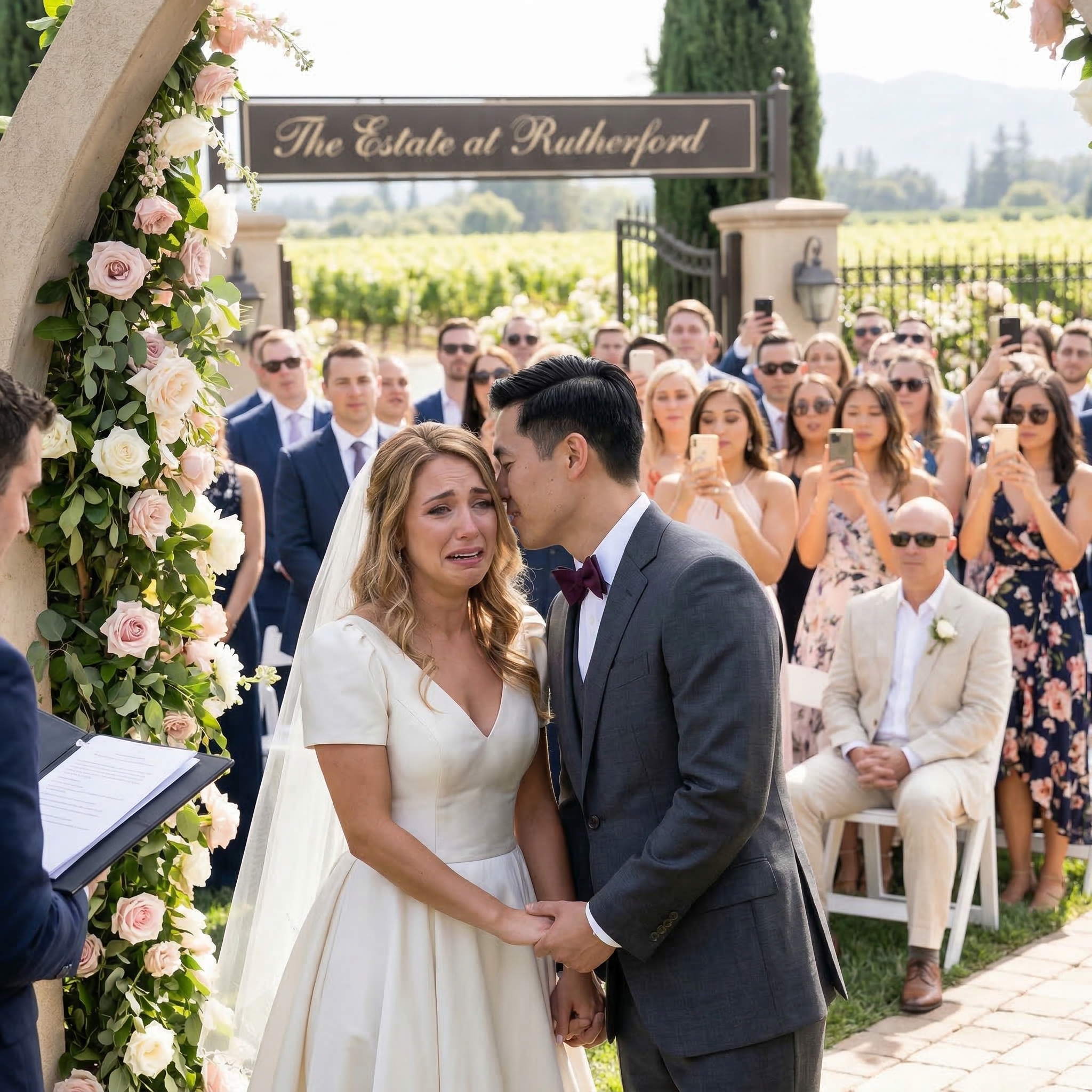 JAG BLEV ÖVERGIVEN PÅ MITT EGET BRÖLLOP… OCH MIN MILJONÄRSCHEF LUTADE SIG IN OCH VISKADE, ‘LÅTSAS ATT JAG ÄR BRUDGUMMEN.’ SEDAN, UTAN ATT VÄNTA PÅ MITT SVAR, LÄMNADE DET HAN GJORDE HÄRNÄST ALLA…