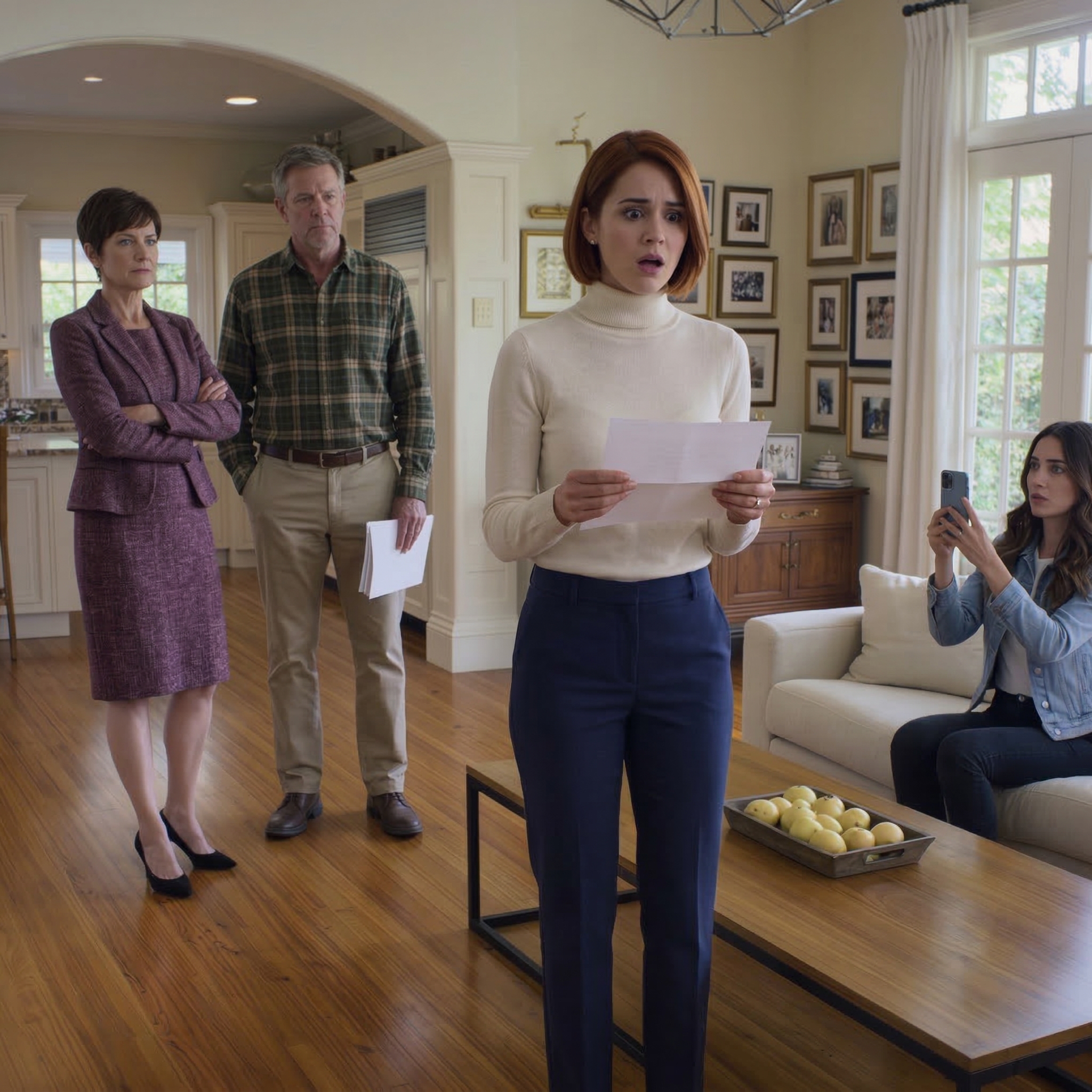 The night I told my parents I’d “lost everything,” my mom didn’t ask if I was okay—she texted, “We need to talk privately.” By sunrise, an envelope with my name on it was waiting on their table, my sister had her phone ready to record me falling apart, and I finally understood why the secret family group chat called it “our chance.”