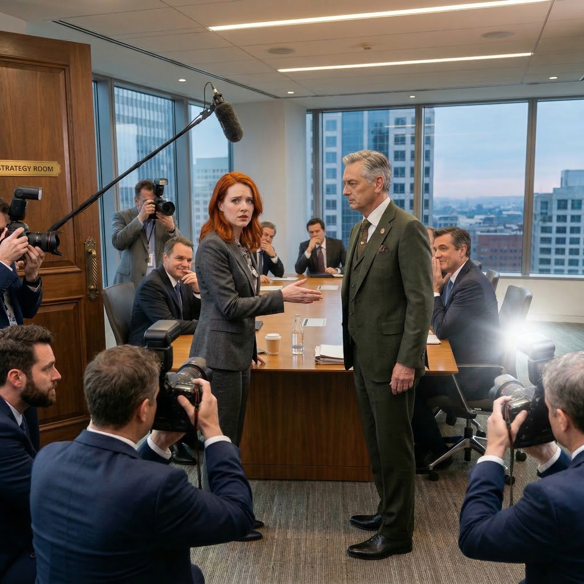 Jag stod där med handen ut, redo att välkomna den nya vd:n, när ordföranden hånade, “skakar jag inte hand med lågnivåanställda.” Skratt utbröt. Kameror fortsatte att rulla. Mitt ansikte höll sig stilla, men inuti knäckte något. Jag såg honom död i ögonen och sa, “Då borde du veta exakt vem du just förödmjukade… och varför det misstaget bara kostade dig 2,5 miljarder dollar.” Det som hände sedan gjorde hela rummet tyst.