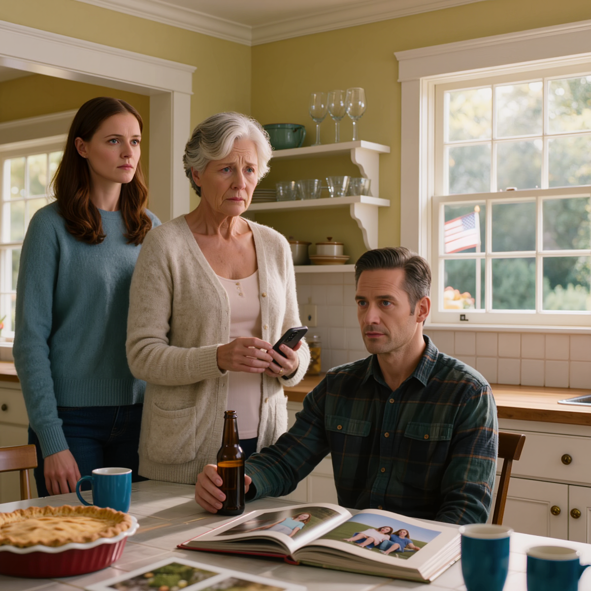 Efter vår släktträff kollade jag mitt bankkonto — och det var tomt. Min svärson sa lugnt, “Vi behövde de pengarna mer än du gjorde.” Min hand darrade när jag rörde vid remmen på min väska och svarade mjukt, “Då ska du vara redo att förklara allt.” Några sekunder senare fick en hård knackning på dörren hela rummet att tystna.