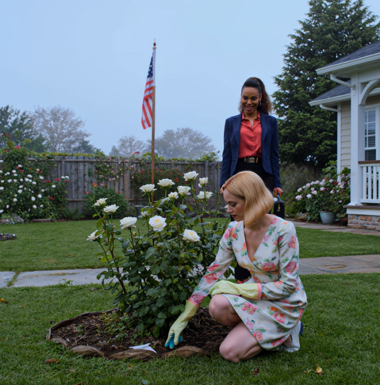 My husband’s new wife came to my door with a greedy smirk and said, “we’re here for our rightful share of your father’s estate, move out immediately,” but I just smiled as my lawyer walked in behind her.