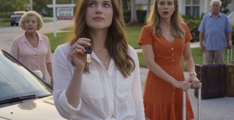 Mina föräldrar debiterade 95 000 dollar på mitt guldkort för min systers Hawaii-resa, och när min mamma ringde från öarna och skrattade och sa: “Vi använde ditt kort. Du håller alltid tillbaka för mycket—familjen borde dela,” Jag gav henne bara en lugn mening. När de släpade tillbaka sina solbrända resväskor genom vårt lugna Florida-kvarter, väntade den meningen redan på dem vid trottoarkanten.